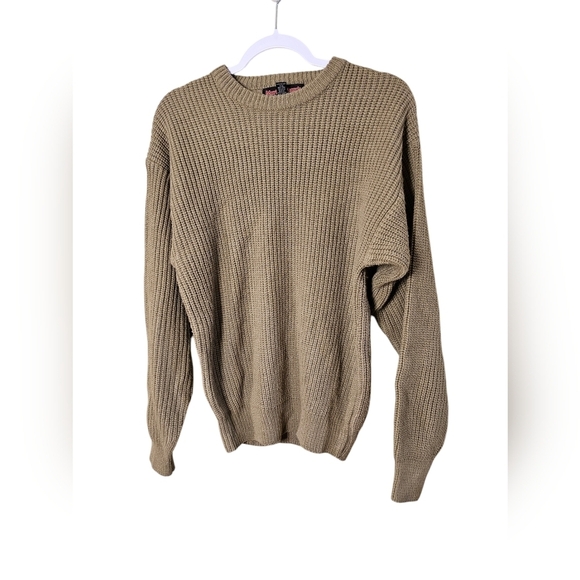 Vintag Mark Richards heavy knit sweaterTan medium - Picture 1 of 3